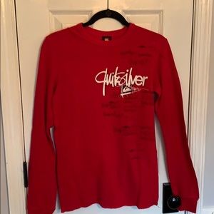 Young Men’s-Quicksilver Long Sleeve Shirt-small